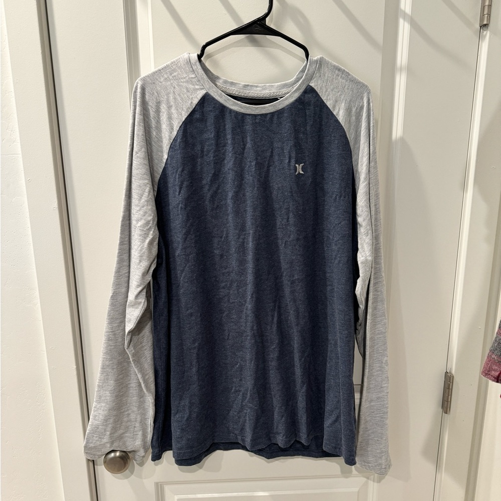 Grey/Blue Hurley Baseball T-Shirt
